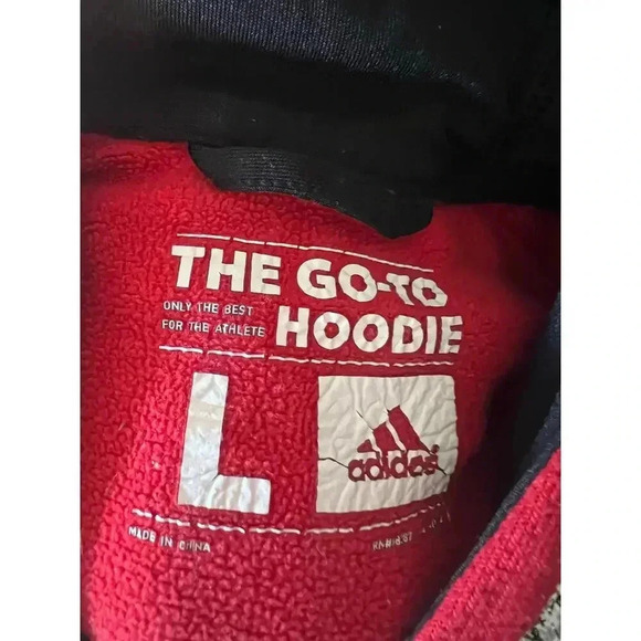 adidas the go to hoodie red mens size large - Picture 9 of 9